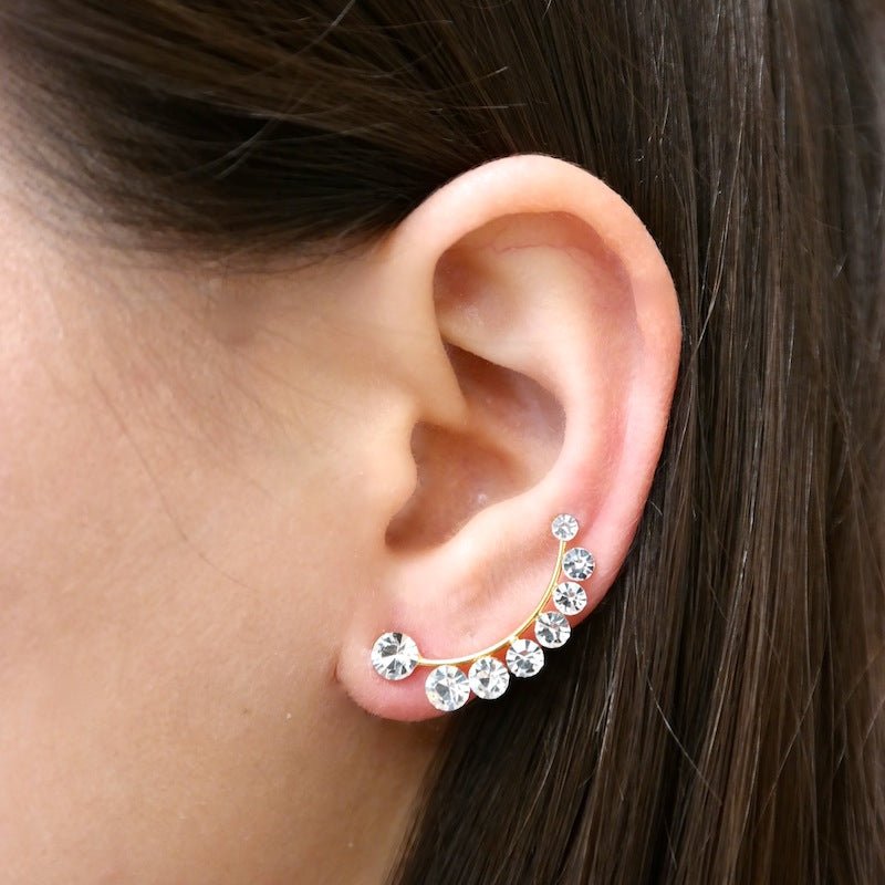 Line Diamonds ear cuff