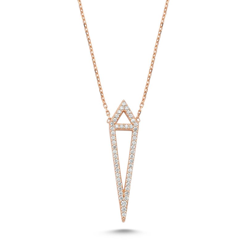 Aria Necklace in Rose Gold - amoriumjewelry