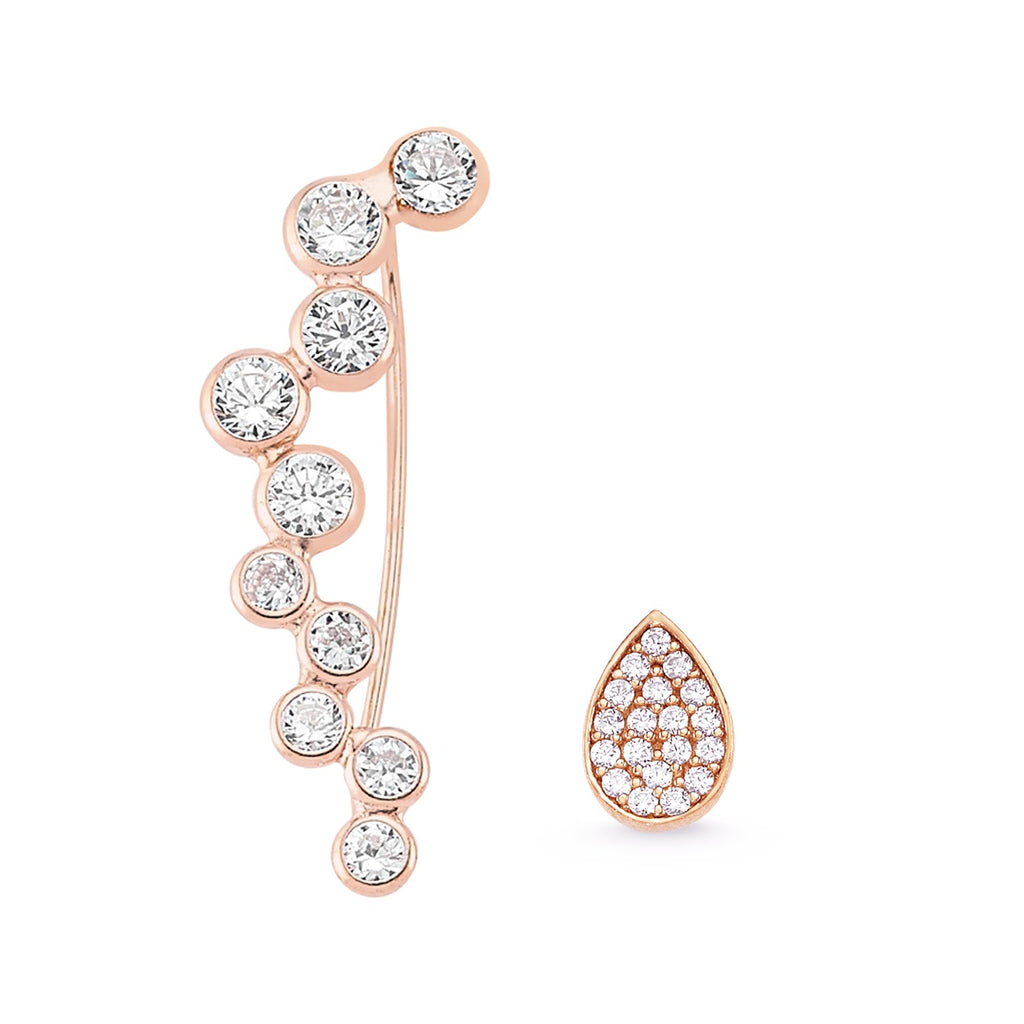 Aria Set in Rose Gold - amoriumjewelry