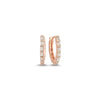 Baguette Huggie Hoop Earrings in rose - amoriumjewelry
