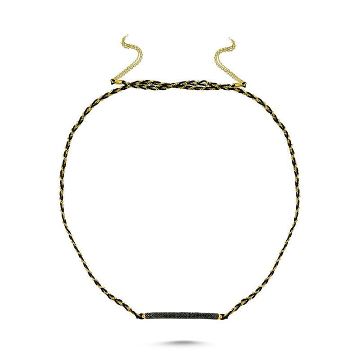 Black Braided Choker - amoriumjewelry
