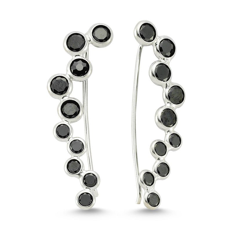 Black Bubble Ear Cuffs - amoriumjewelry