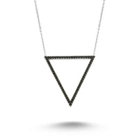 Black Triangle Necklace - amoriumjewelry