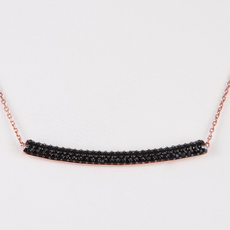 Black Tube Necklace - amoriumjewelry