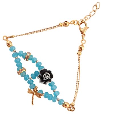 Blue Rose Bracelet - amoriumjewelry