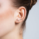 Brass Shiny Ear Cuff Earrings - amoriumjewelry