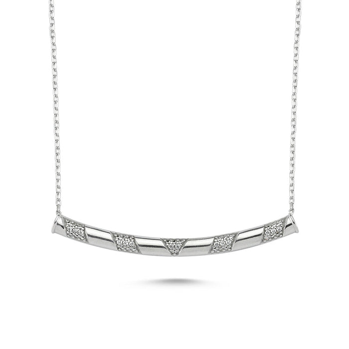 Chevron Tube Necklace - amoriumjewelry