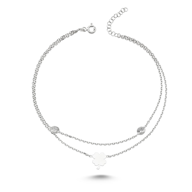 Clover Anklet - amoriumjewelry