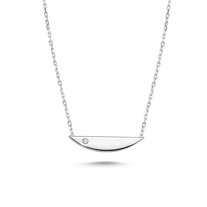 Curved Bar Necklace - amoriumjewelry