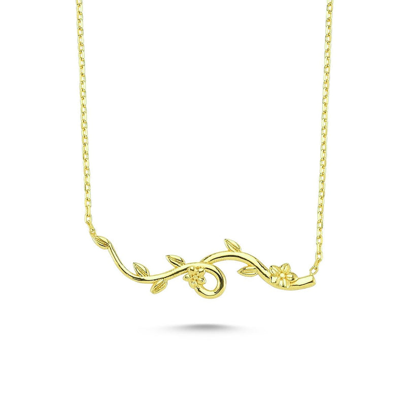 Delicate Ivy Necklace in gold - amoriumjewelry