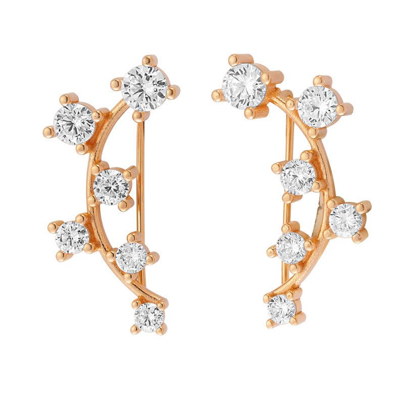 Diamond Ear Cuff in Rose Gold - amoriumjewelry
