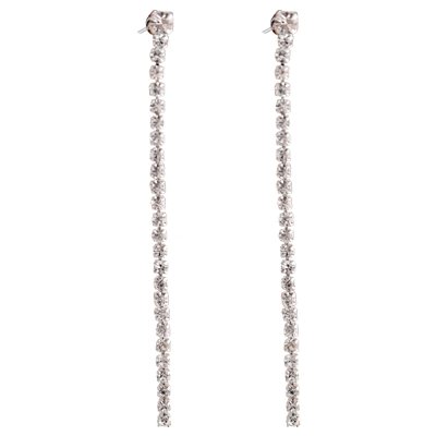 Diamond Line Earrings - amoriumjewelry