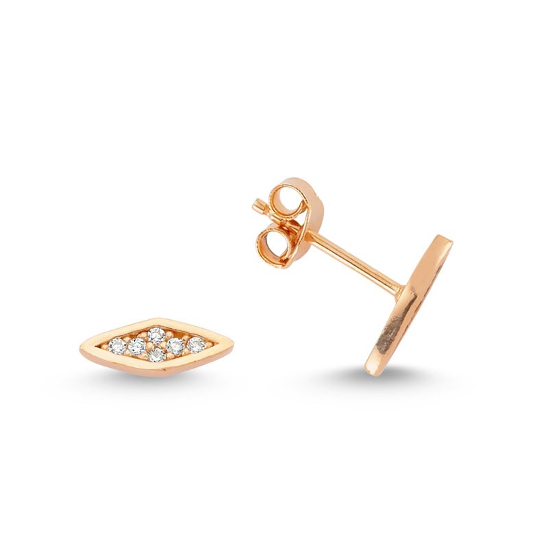 Diamond Studs in Rose Gold - amoriumjewelry