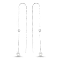 Diamond Threader Earrings - amoriumjewelry
