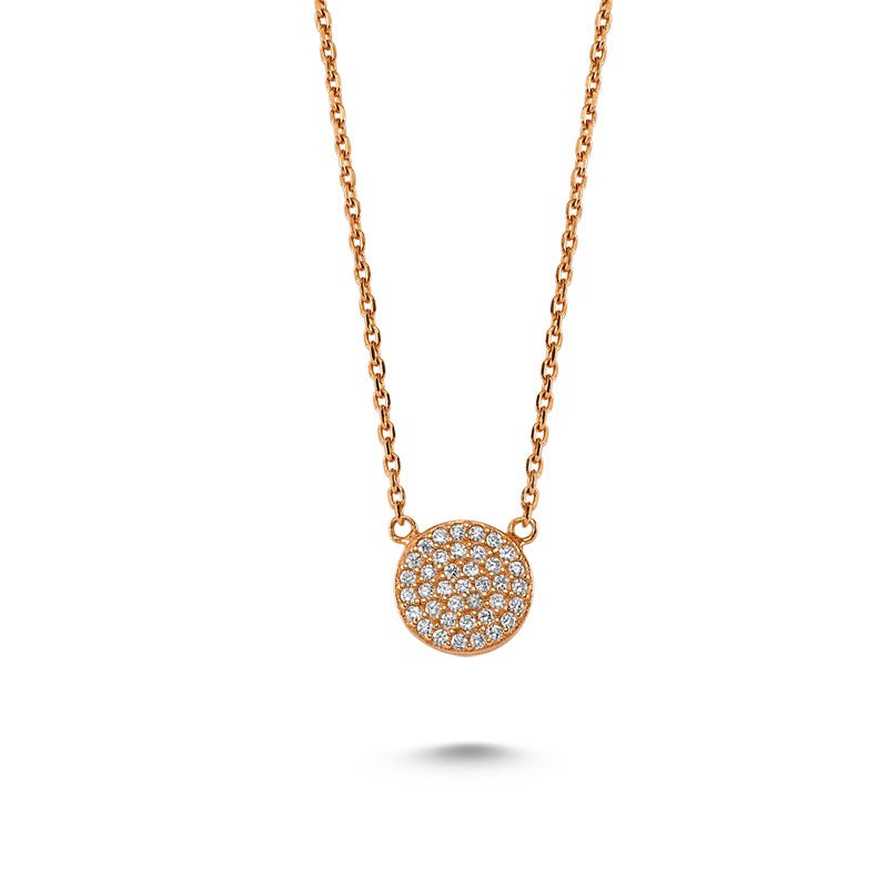 Dot Necklace in Rose Gold - amoriumjewelry