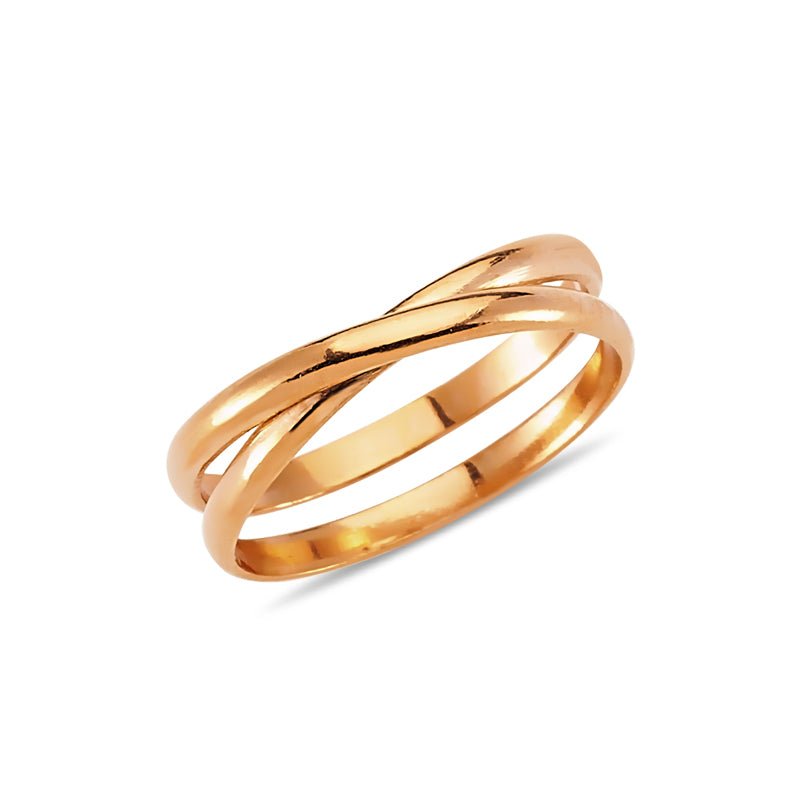 Double Band Ring in Rose Gold - amoriumjewelry