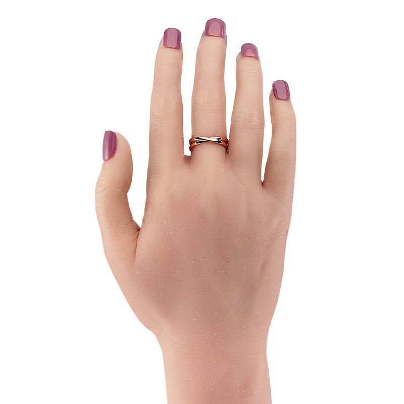Double Band Ring in Rose Gold - amoriumjewelry