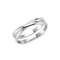 Double Band Ring in Silver - amoriumjewelry