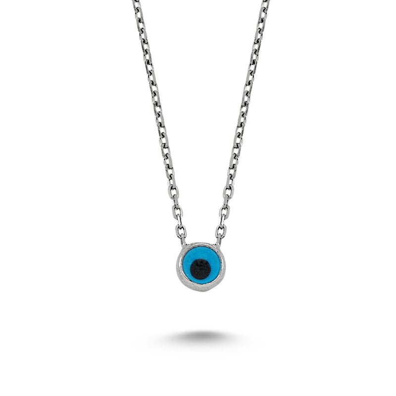 Evil Eye Necklace in silver - amoriumjewelry