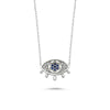 Evil Eye Necklace with Tear Drops - amoriumjewelry