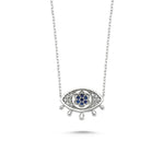 Evil Eye Necklace with Tear Drops - amoriumjewelry