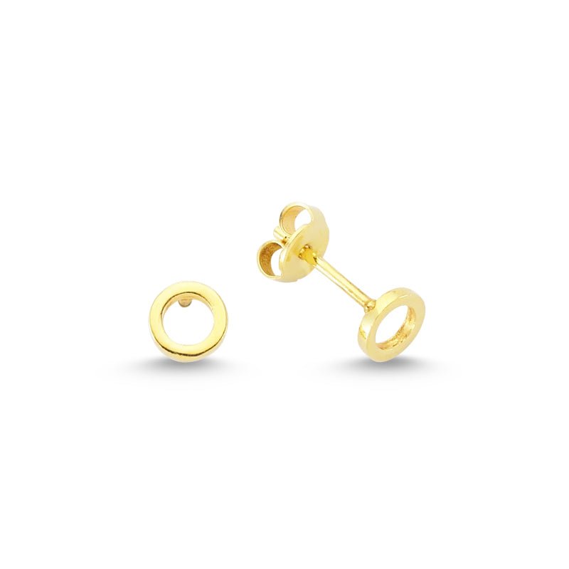 Halo Stud Earrings in Gold - amoriumjewelry