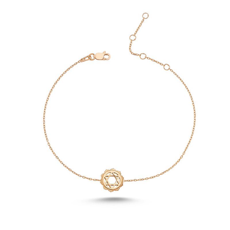 Heart Chakra Bracelet in rose gold - amoriumjewelry