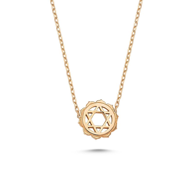 Heart Chakra Silver Necklace - amoriumjewelry