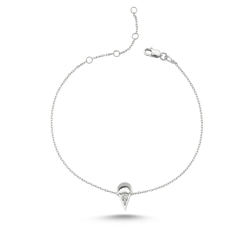 Ice Cream Bracelet in Silver - amoriumjewelry