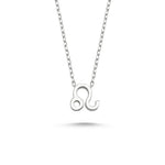 Leo Sign Zodiac Silver Necklace - amoriumjewelry