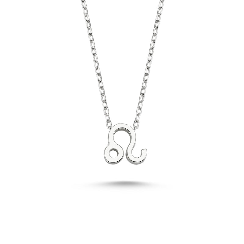 Leo Sign Zodiac Silver Necklace - amoriumjewelry
