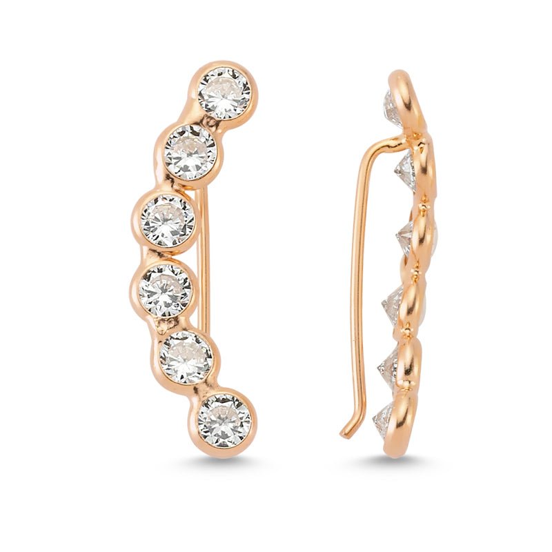 Line Ear Cuff in Rose Gold - amoriumjewelry