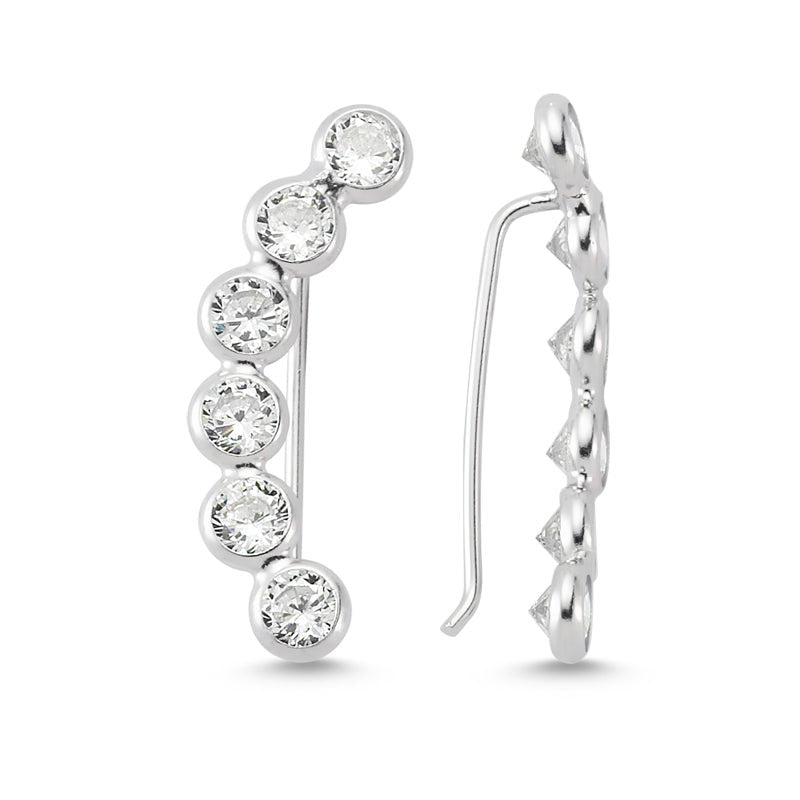 Line Ear Cuffs in Silver - amoriumjewelry