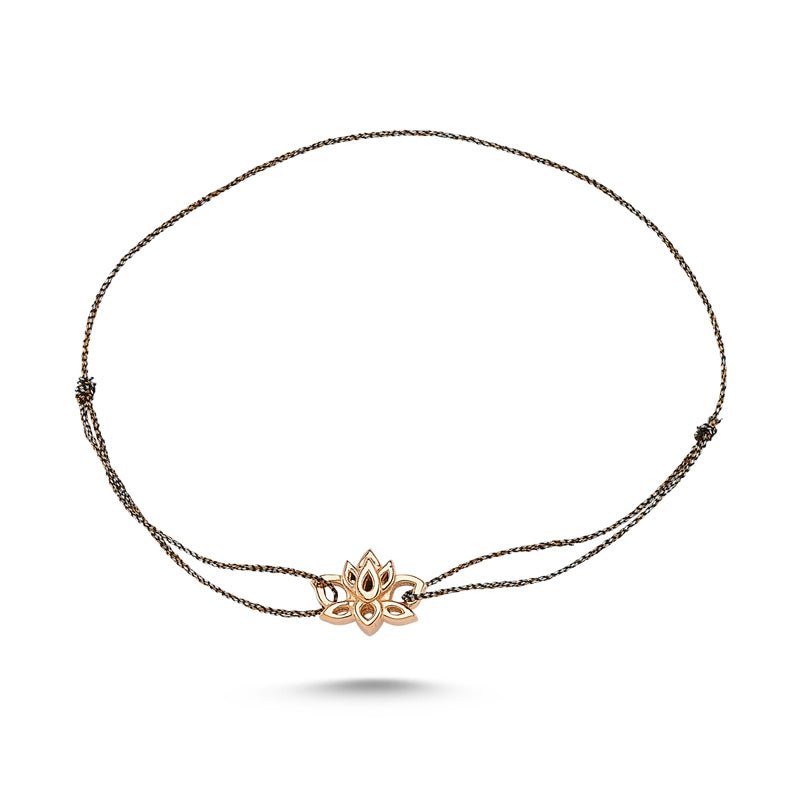 Lotus Flower Bracelet in rose gold - amoriumjewelry