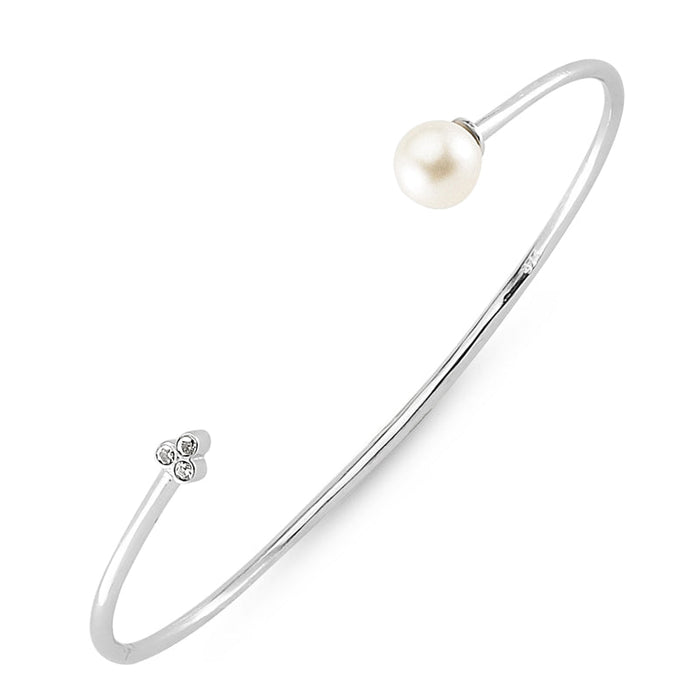 Lyra Pearl Bracelet Cuff - amoriumjewelry