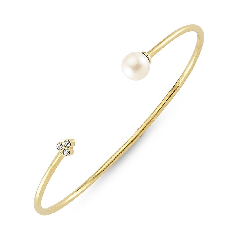 Lyra Pearl Bracelet Cuff - amoriumjewelry