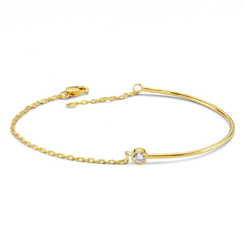 Maria Chain Cuff Bracelet in Gold - amoriumjewelry