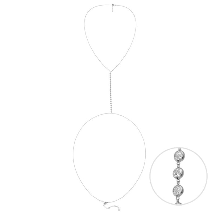 Mimosa Body Chain in Silver - amoriumjewelry