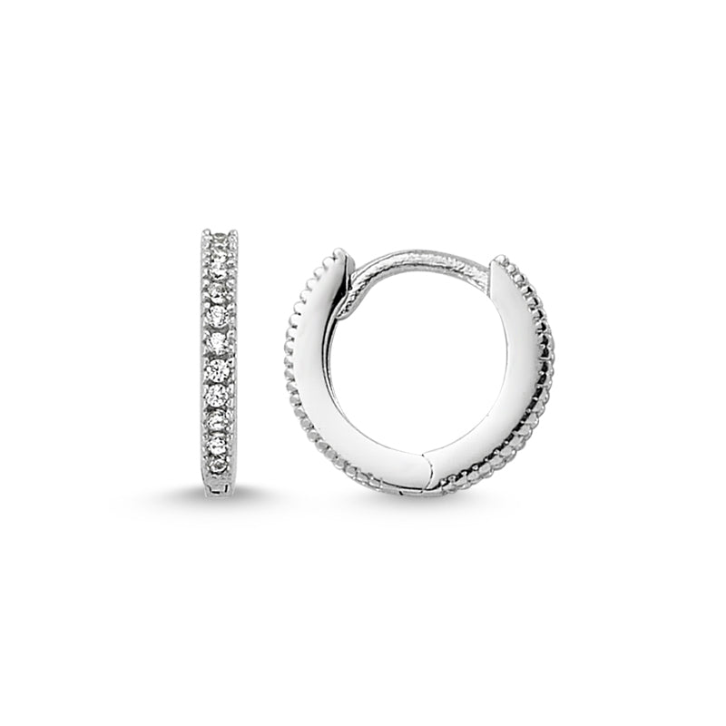 Mini Sterling Silver Huggie Earrings - amoriumjewelry