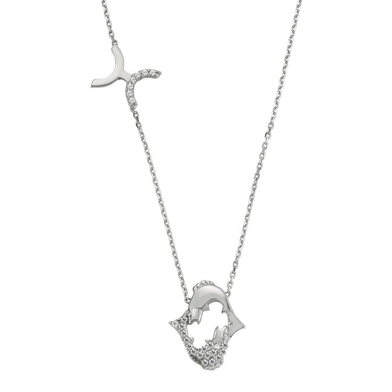 Pisces Necklace in Silver - amoriumjewelry