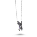 Purple Butterfly Necklace - amoriumjewelry