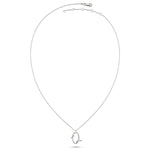 Q Letter Mini Initial Silver Necklace - amoriumjewelry