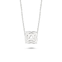 Root Chakra Silver Necklace - amoriumjewelry