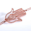 Rose Gold Hamsa Bracelet - amoriumjewelry