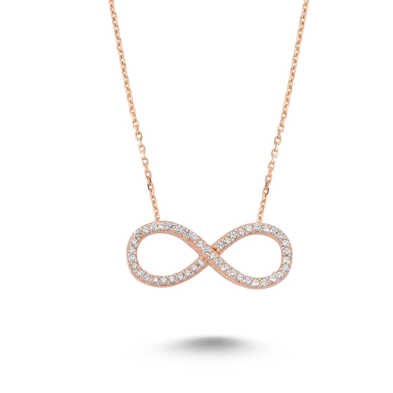 Rose Gold Infinity Necklace - mini - amoriumjewelry