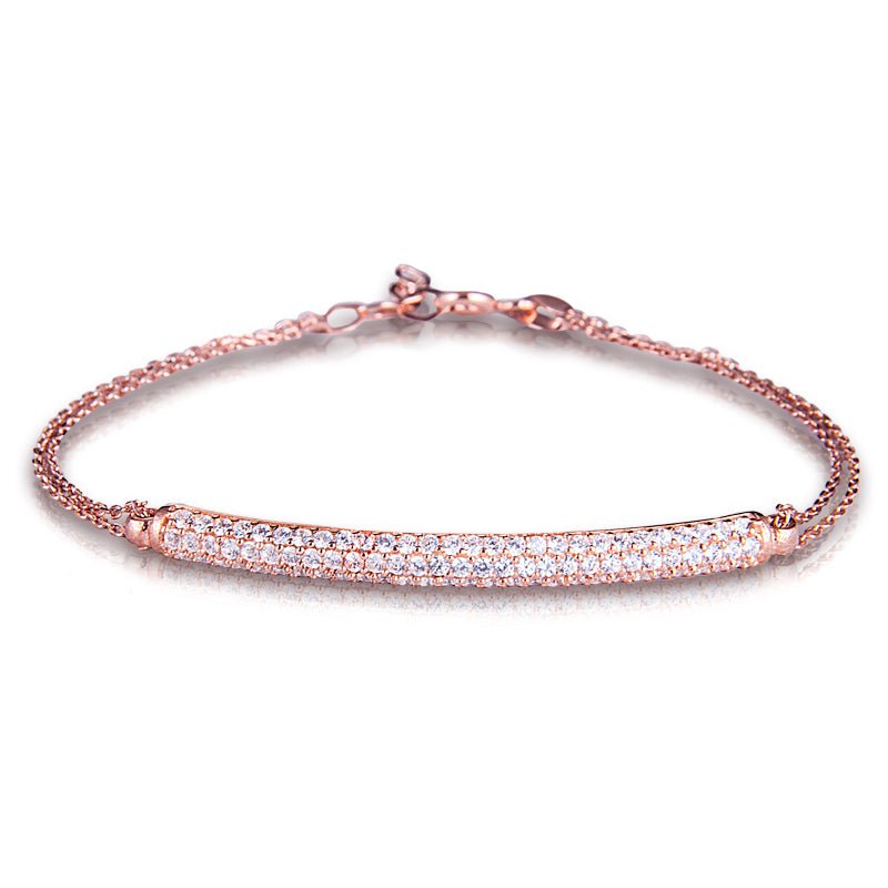 Rose Gold Tube Bracelet - amoriumjewelry