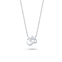 Silver Om Necklace - amoriumjewelry