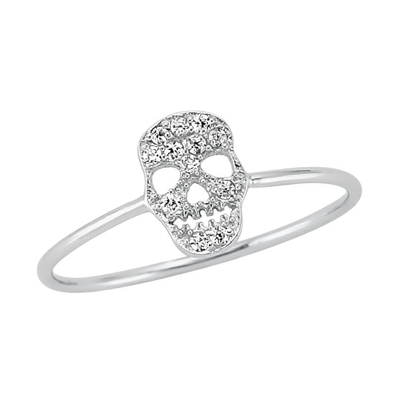 Silver Skull Ring-8 - amoriumjewelry