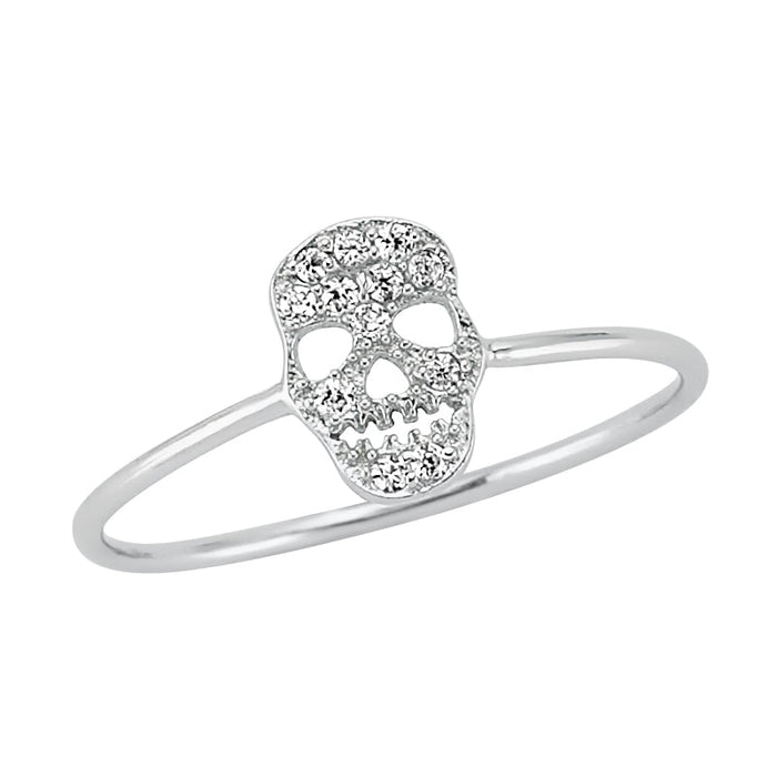 Skull Ring in Silver - amoriumjewelry
