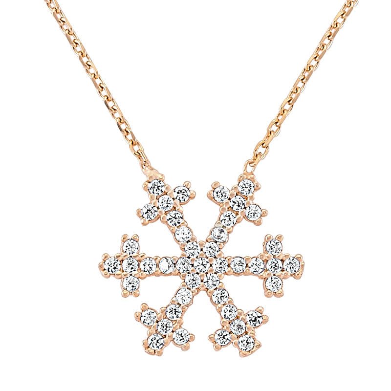 Snowflake Necklace - amoriumjewelry